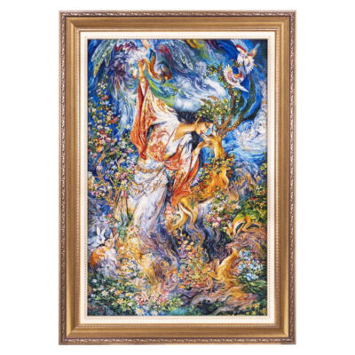 تابلو فرش دستباف سی پرشیا مدل مینیاتور رستن کد 903520