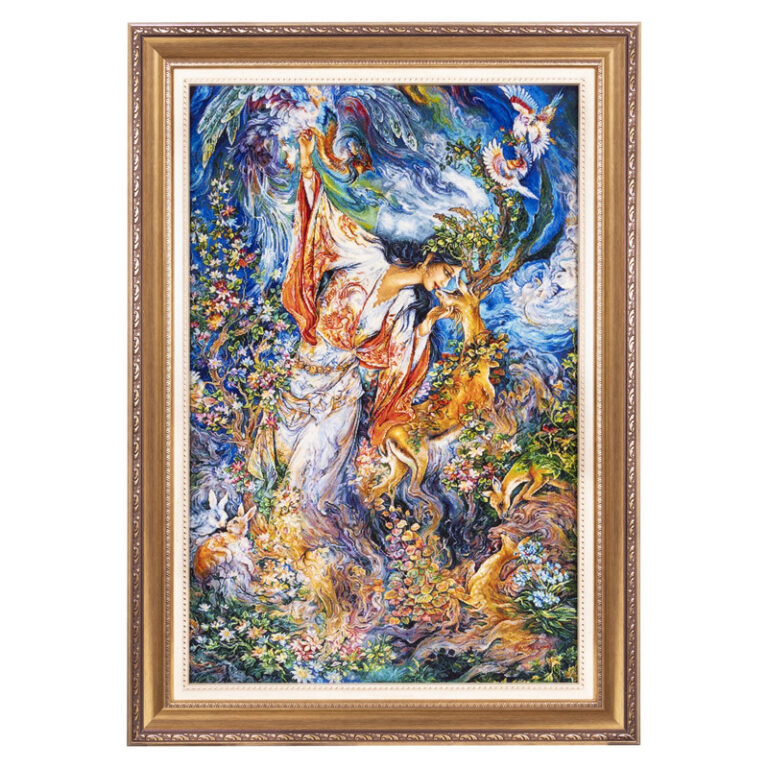 تابلو فرش دستباف سی پرشیا مدل مینیاتور رستن کد 903520