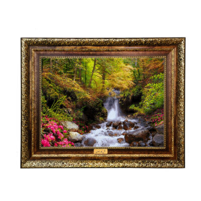 تابلو فرش ماشینی نقش نگار رضوی طرح منظره کد 1608H