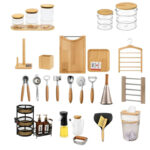 سرویس آشپزخانه 25 پارچه رد فلاور مدل چوبی کد W85