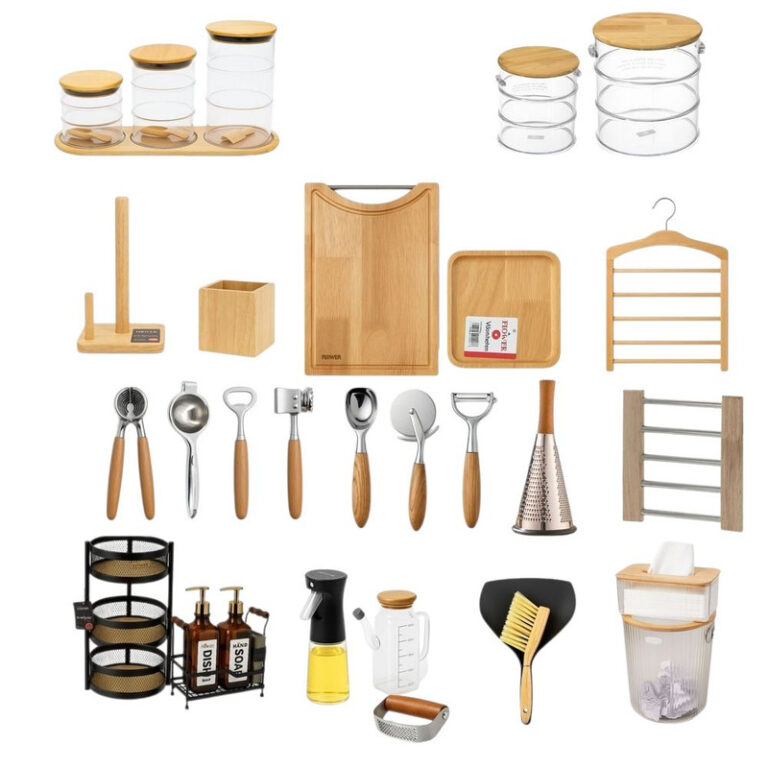 سرویس آشپزخانه 25 پارچه رد فلاور مدل چوبی کد W85