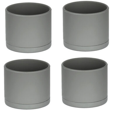 گلدان دکوری طرح استوانه مدل مهرنی 25-103 مجموعه 4 عددی
