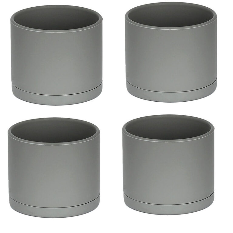 گلدان دکوری طرح استوانه مدل مهرنی 25-103 مجموعه 4 عددی