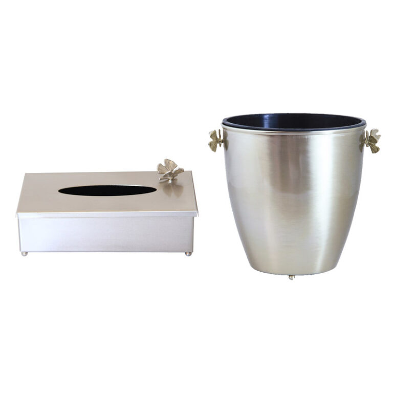 ست سطل و جای دستمال سالی نو مدل پروانه کد N-826