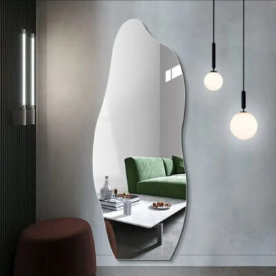 آینه دیواری مدل دفرمه طرح ارام کد 60-160