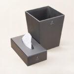 ست سطل و جای دستمال کاغذی لوپینه مدل IRIS-LP119