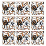 رومیزی مدل مخمل کد M00200 بسته 9 عددی