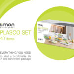 سرویس جهیزیه لیمون ۴۷ پارچه طرح بافت کد 2298