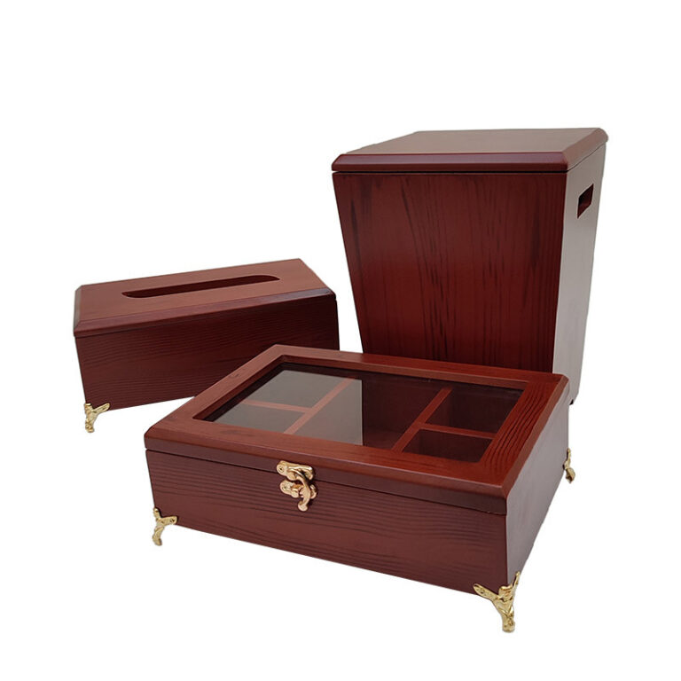 ست سطل و جعبه دستمال کد 3021 به همراه جعبه تی بگ