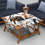 رومیزی مدل مخمل کد M00200 بسته 9 عددی