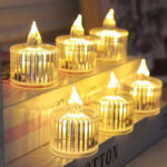 شمع ال ای دی مدل Christmas مجموعه 24 عددی