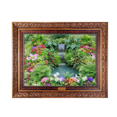 تابلو فرش ماشینی نقش نگار رضوی طرح منظره کد 5479C