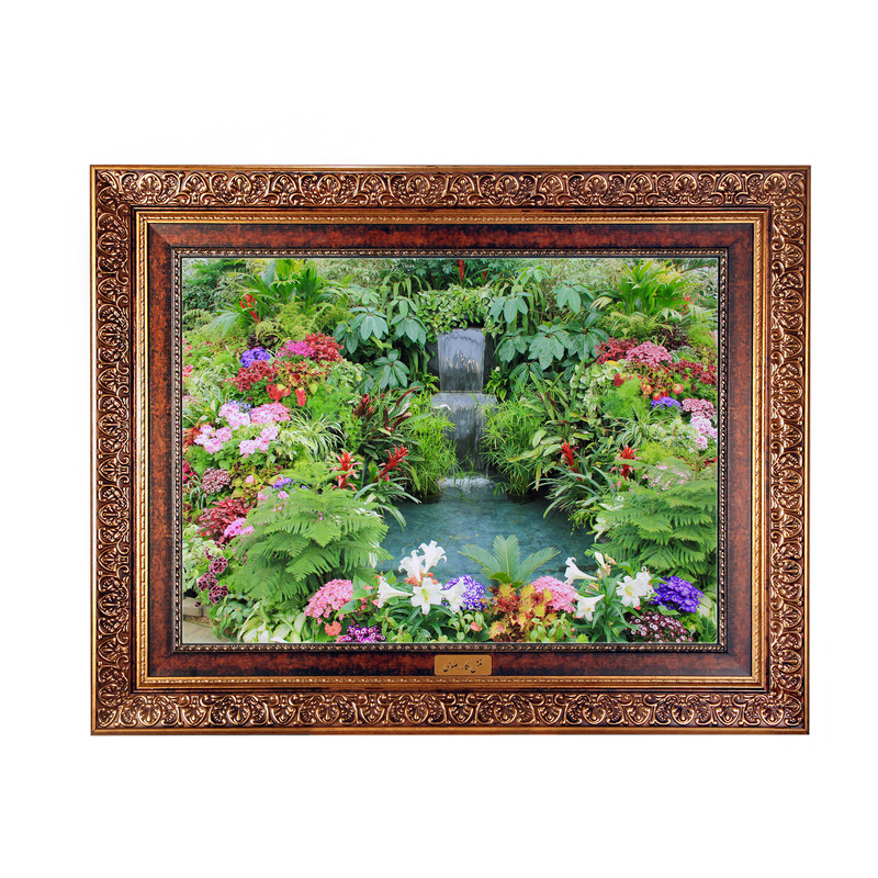 be39186de27e563f48a498ac337b1b0a تابلو فرش ماشینی نقش نگار رضوی طرح منظره کد 5479C