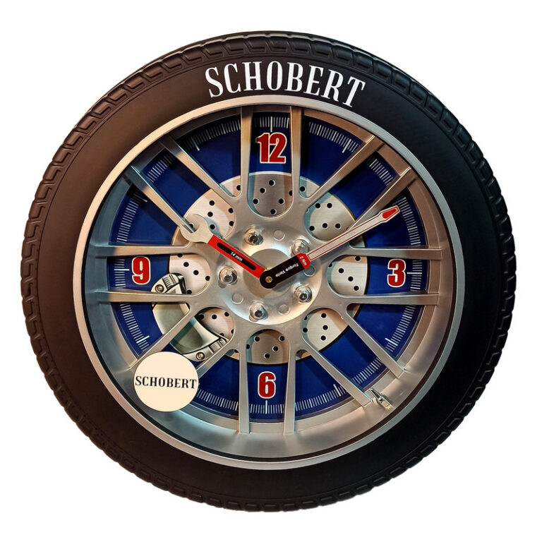 ساعت دیواری شوبرت مدل 5212 طرح تایر