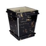 ست سطل و جای دستمال کاغذی طرح سنگ کد 30301