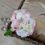 دسته گل مصنوعی مدل عروس ترکیبی کد 04