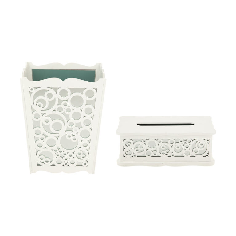 ست سطل و جای دستمال کاغذی مدل 193