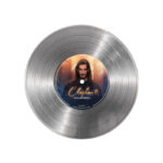 تابلو نیپ آرت طرح دیسک گرامافون مدل 9177 فریم نقره ای