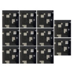 دیوارپوش مدل تایل بین کابینتی پشت چسبدار کد 20091 بسته 11 عددی