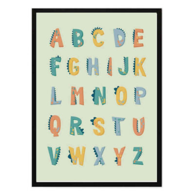 تابلو مدل Dinosaur alphabet کد 248901976