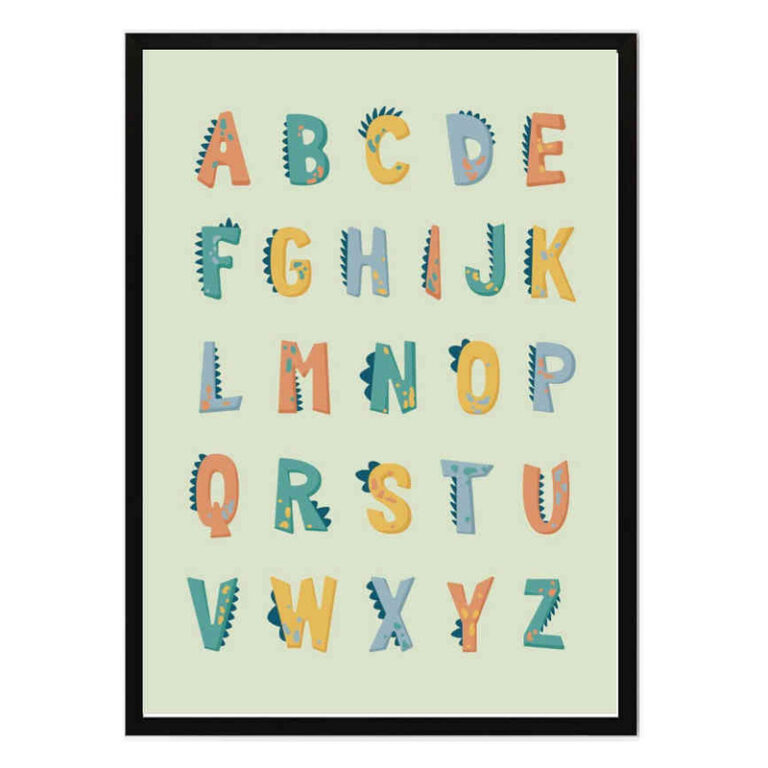 تابلو مدل Dinosaur alphabet کد 248901976