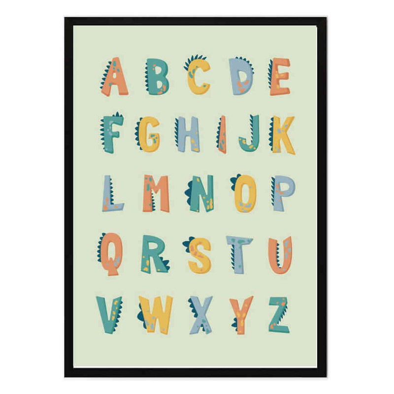 c6e85976fdaaab6fec85f1547f34a61b تابلو مدل Dinosaur alphabet کد 248901976