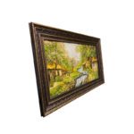 تابلو فرش دستبافت طرح منظره سه کلبه کد ۲۷۹۵۶۰۲