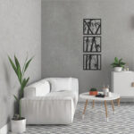 دیوارکوب مدل بامبو کد A-BM003 مجموعه 3 عددی