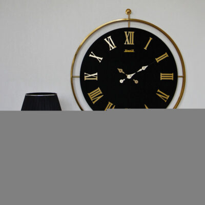 ساعت دیواری سانلی مدل فلزی چرمی کد 1125