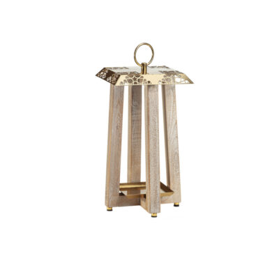 شمعدان مدل فانوس تزیینی چوبی کد 4320