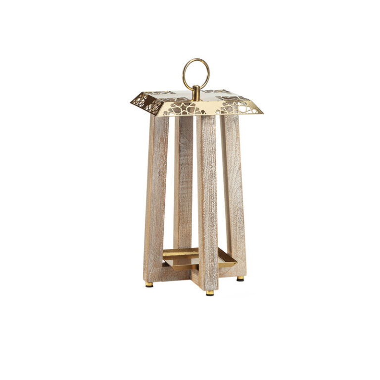 شمعدان مدل فانوس تزیینی چوبی کد 4320