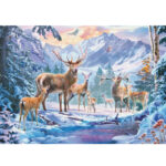 پازل 1000 تکه راونزبرگر مدل Deer N stags in winter کد 12000888