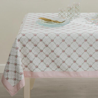 رومیزی انگلیش هوم مدل Rosalinda-Pembe 