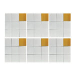 دیوارپوش مدل تایل بین کابینتی پشت چسبدار کد 9009p بسته 6 عددی