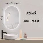 آینه آزالیا مدل بک لایت بیضی FC4570