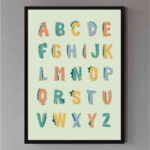 تابلو مدل Dinosaur alphabet کد 248901976