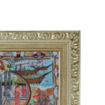 تابلو فرش ماشینی طرح دستبافت مدل شاهان ایران کد 8649