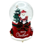 گوی موزیکال مدل پمپی بابانوئل و کاج و چکمه و زنگوله طرح کریسمس کد PB3295