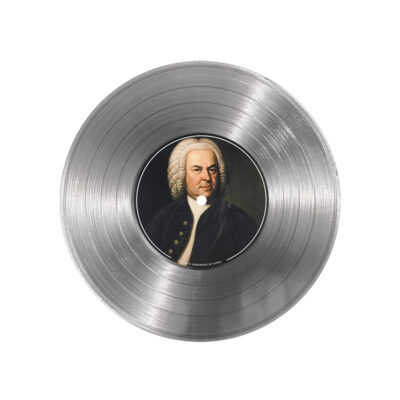 تابلو نیپ آرت طرح دیسک گرامافون مدل 9102 فریم نقره ای 