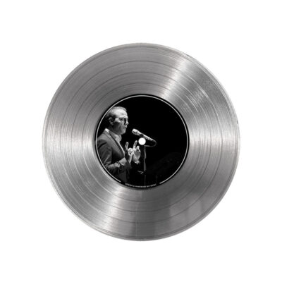 تابلو نیپ آرت طرح دیسک گرامافون مدل 9140 فریم نقره ای