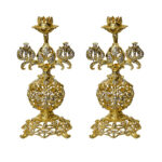 شمعدان مدل لوکس سه شاخه بسته دو عددی