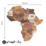 دیوارکوب انجوی وود طرح چوبی نقشه جهان کد 32