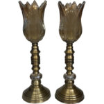 شمعدان نورهام مدل STON+CRY مجموعه ۲ عددی