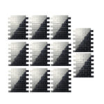 دیوارپوش مدل تایل بین کابینتی پشت چسبدار کد s75 بسته 11 عددی