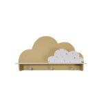 شلف دیواری اتاق کودک طرح ابر مدل MKids52-Cream