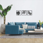 دیوارکوب مدل هاوایی کد A-HW005 مجموعه 3 عددی