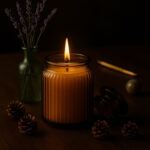 شمع دست ساز مدل کهربا