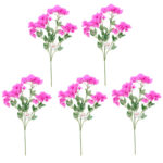 گل مصنوعی جُرجُرگل مدل شاخه شکوفه گل کاغذی Bougainvillea بسته پنج عددی