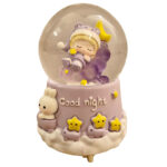 گوی موزیکال مدل پمپی نوزاد خوابیده طرح Good night کد A02