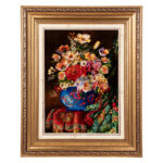 تابلو فرش دستباف سی پرشیا مدل گل در گلدان کد 903878